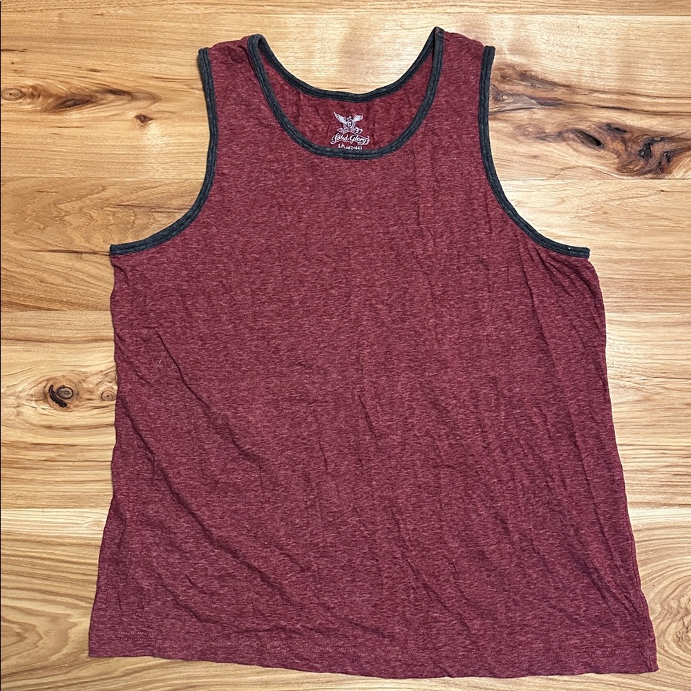 Burgundy Tank with Charcoal Trim